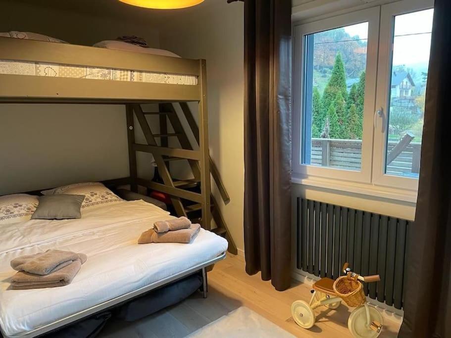 Joli Logement Avec Terrasse La Cigale 6 A 8 Personnes Orbey Extérieur photo